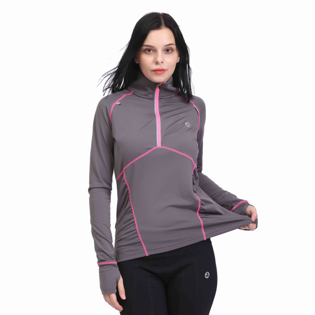 نساء نصف Zip-up Yoga تمرين يركض سترة المسار 