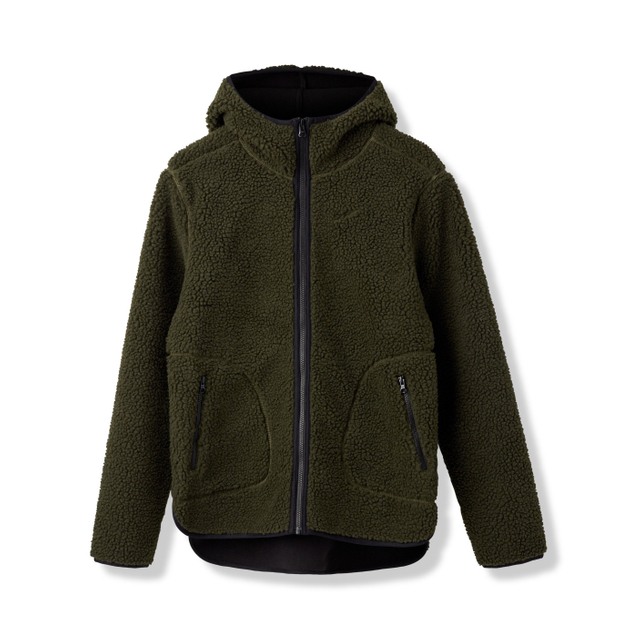 رجال الشتاء الحراري Sherpa Heavy zip Hoodies سترات الصوف