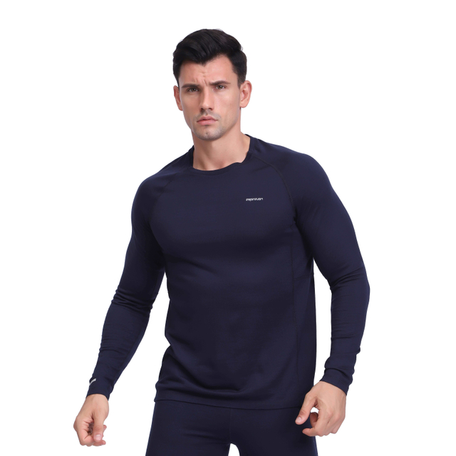 Merino Wool Blend ملابس داخلية طويلة طبقة قاعدة قاعدة أعلى للرجال